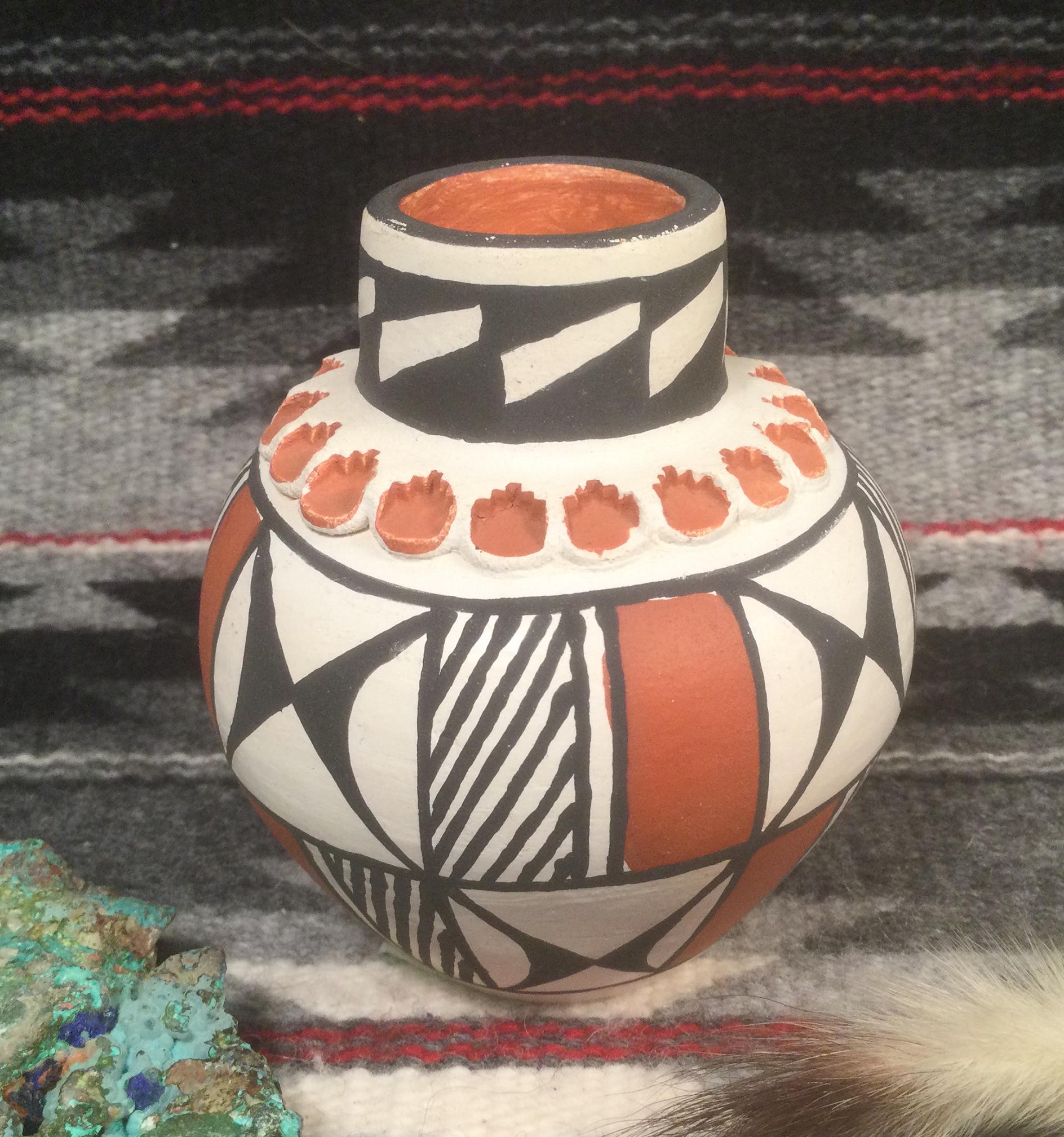 新品 インディアンジュエリー アコマ　Acoma ポッテリー　陶器　acoma 新品 インディアンジュエリー アコマ Acoma ポッテリー 陶器