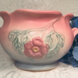 Vintage Hull China Dogwood Floral Jardiniere