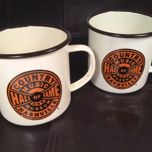 Country Music Hall of Fame Metal Enameled Camping Mugs