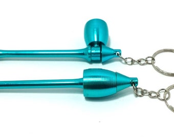 Green Transforming Mushroom Pendant Necklace Stash Pipe