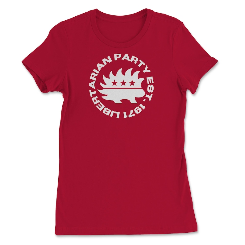Libertarian Party Established 1971 Libertarian Porcupine Women/'s Tee