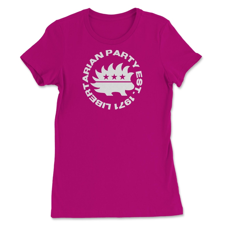 Libertarian Party Established 1971 Libertarian Porcupine Women/'s Tee