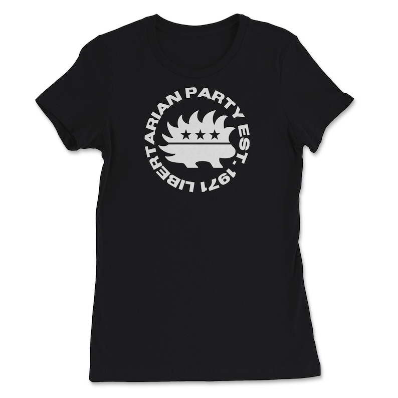 Libertarian Party Established 1971 Libertarian Porcupine Women/'s Tee