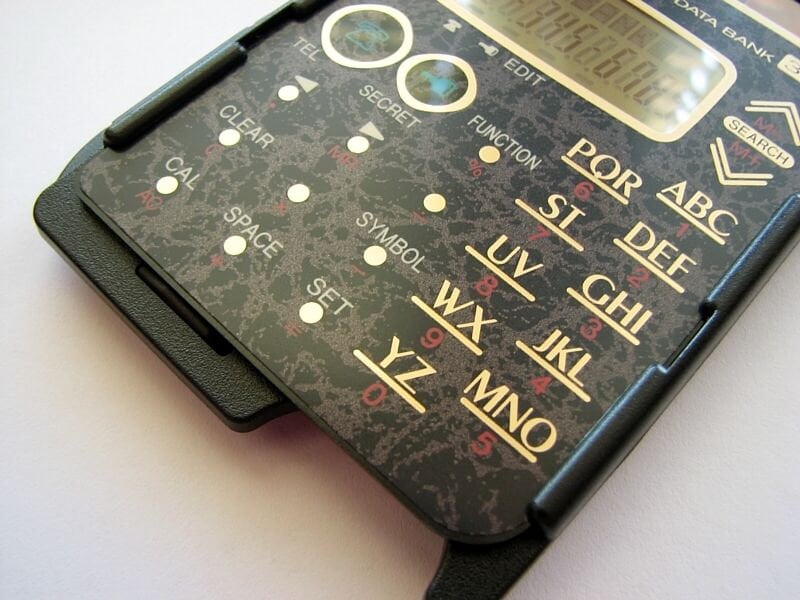 【レア】CASIO DATA BANK INVISIBLE MACINE Casio DBC-600 calculator watch Japan Data Bank Parts Repair