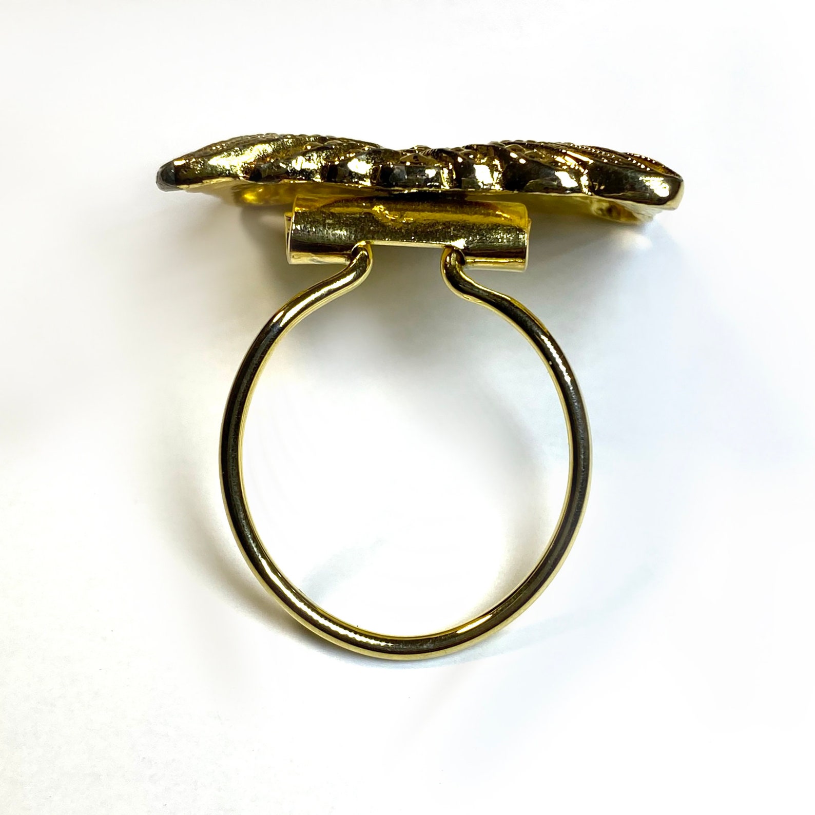 Vintage Scarf Clip Gold Tone Jewelry Clothing Clip Gift for Her Retro