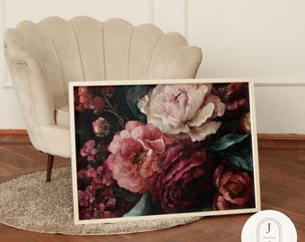 Burgundy Bloom | Unframed and Framed Fine Art Print