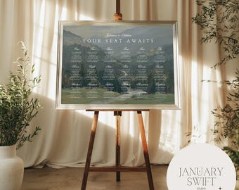 Erzgebirge Seating Chart Artwork Sign | Unframed and Framed Print, Canvas & Foamboard