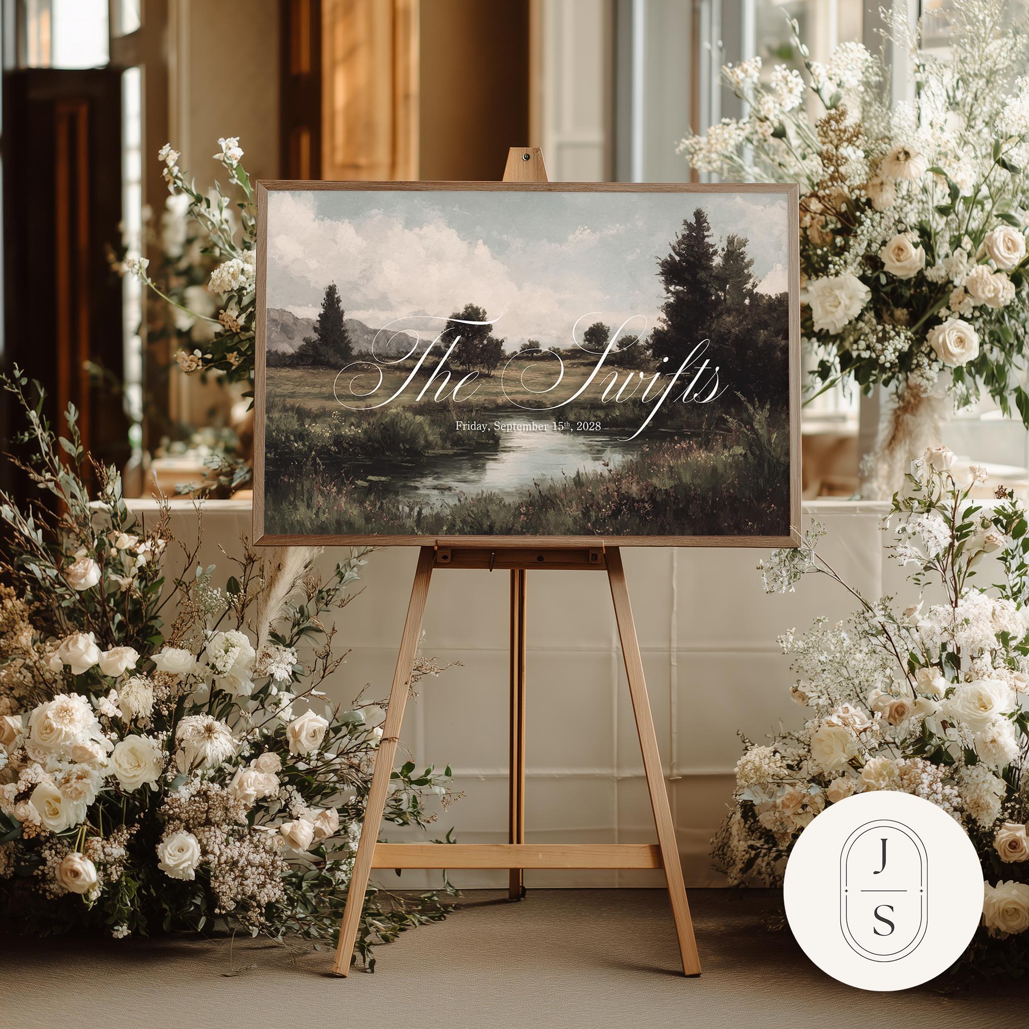 Shonash Ravine Sign Rustic Ravine Wedding Welcome Sign Artwork | Unframed and Framed Fine ...