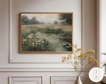 Foggy Lily Pond | Unframed and Framed Fine Art Print
