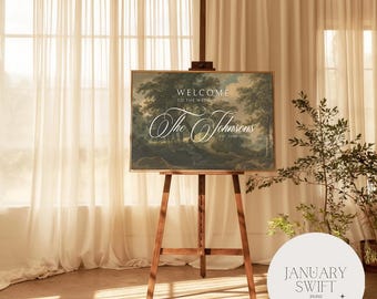 Woodland Landscape by Thomas Barker | Wedding Welcome Sign Artwork Painting | Fine Art Print & Canvas