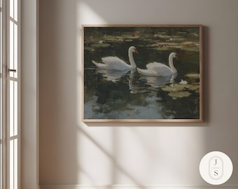 The Swans | Unframed and Framed Fine Art Print