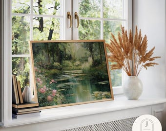 Rose Lily Pond | Unframed and Framed Fine Art Print