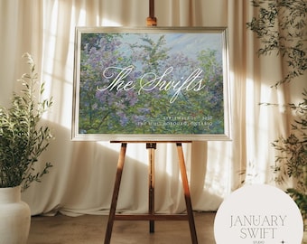 Blossoming Lilac by Max Slevogt | Wedding Welcome Sign Artwork Printed Painting | Fine Art Print & Canvas