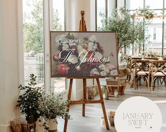Still Life with Flowers by Henri Fantin-Latour | Wedding Welcome Sign Artwork Printed Painting | Fine Art Print & Canvas
