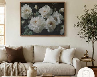 White Peonies | Unframed and Framed Fine Art Print