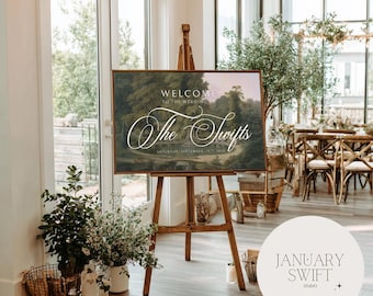 Sezincote Park by Thomas Daniell | Wedding Welcome Sign Artwork Printed Painting | Fine Art Print & Canvas
