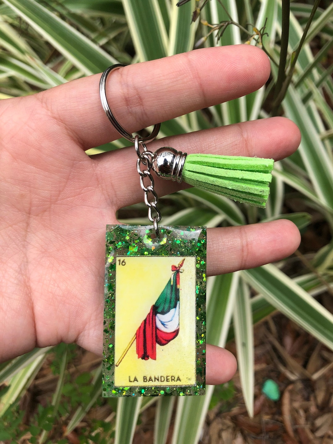 JAVD New Mexico Flag Keychain 3-Pack - 5x1.2 Inch Polyester Woven Flag With Stainless Steel Key Ring, Yellow - View #8