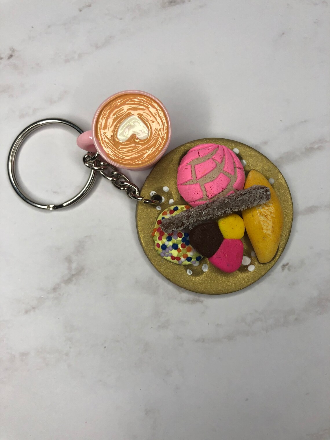Pan dulce tray keychain Mexican bread keychain Etsy