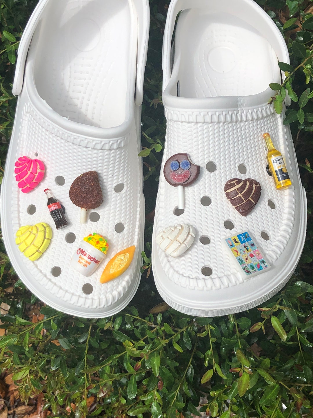 Mexican Shoe Charms Clog Clay Charms Shoe Clips Etsy