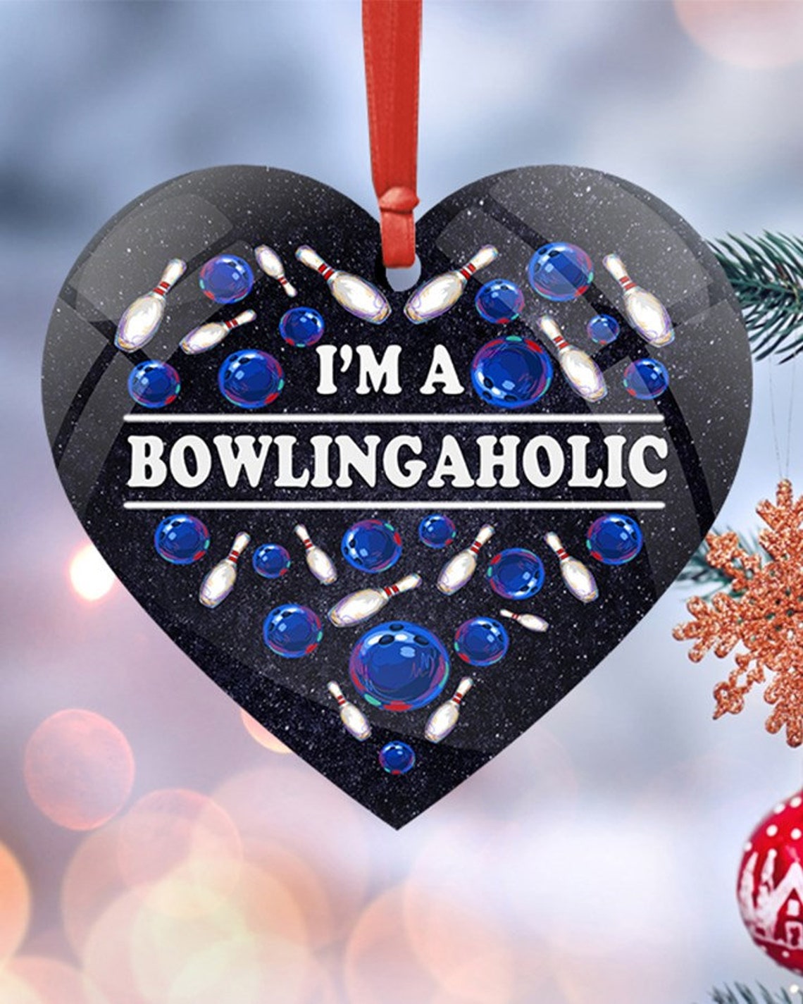 BOWLING ORNAMENT 09 Christmas Ornament 2020 Christmas Gift Etsy