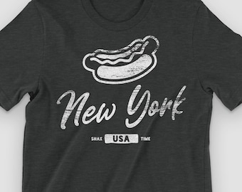 New York City Hot Dog Graphic T-Shirt