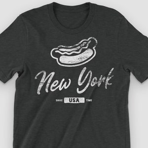 New York City Hot Dog Graphic T-Shirt