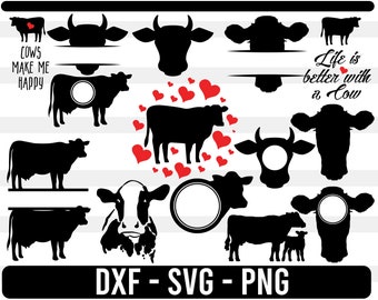 Download Cow Silhouette Svg Etsy