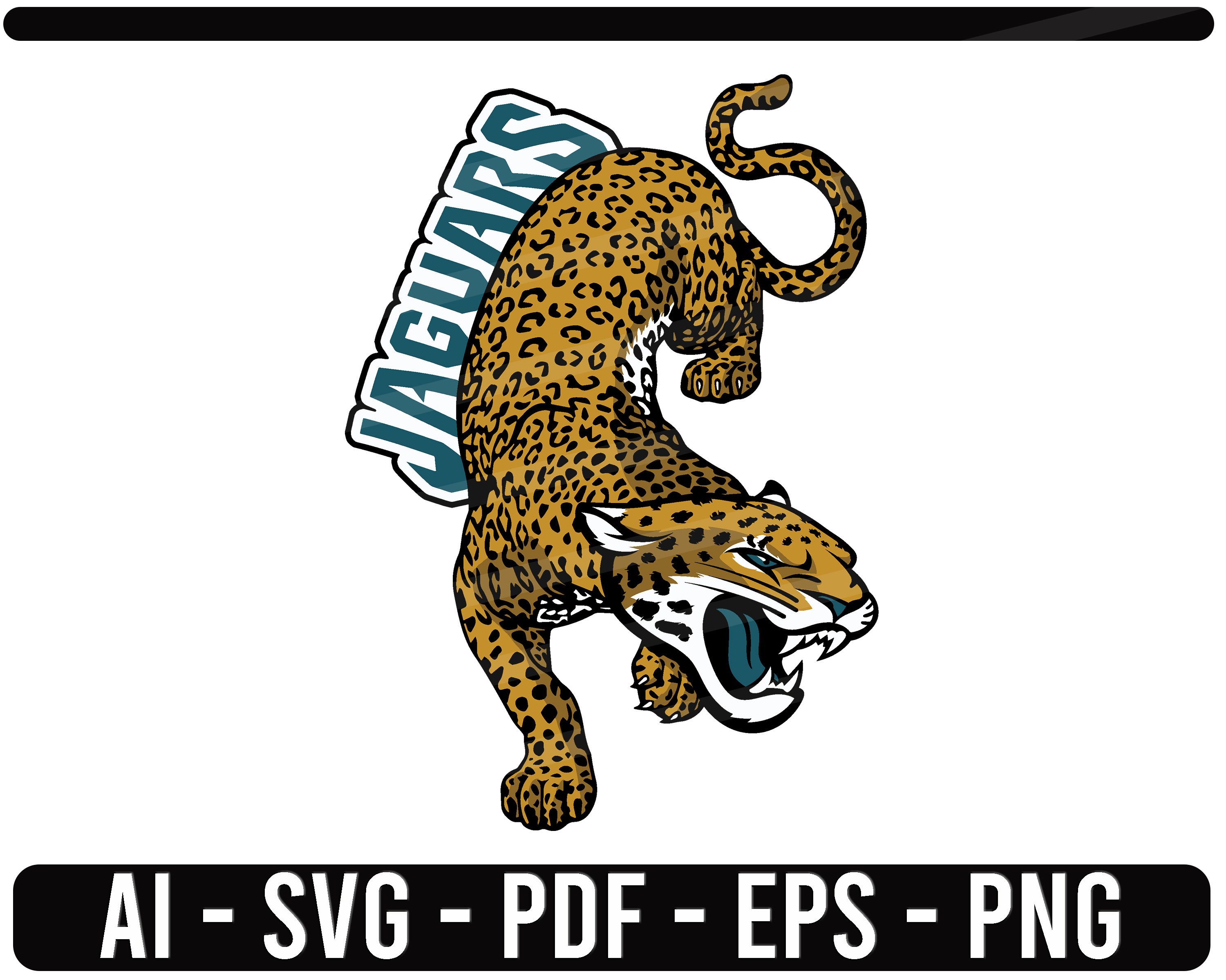 Jacksonville Jaguars SVG NFL sports Logo Football cut file for | Etsy