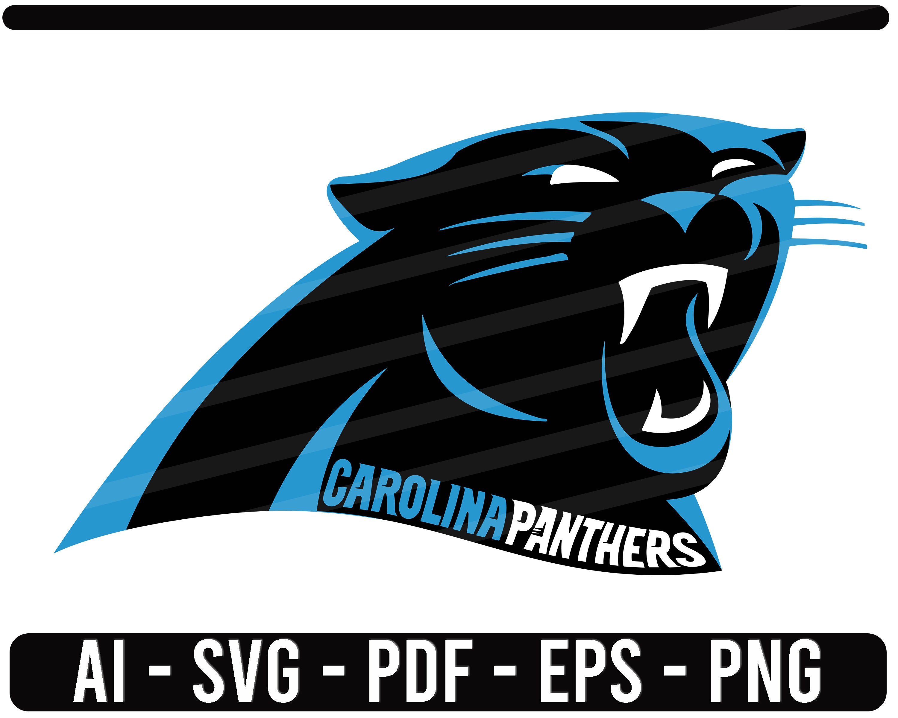 Carolina Panthers Svg Nfl Sports Logo Football Cut File For Etsy