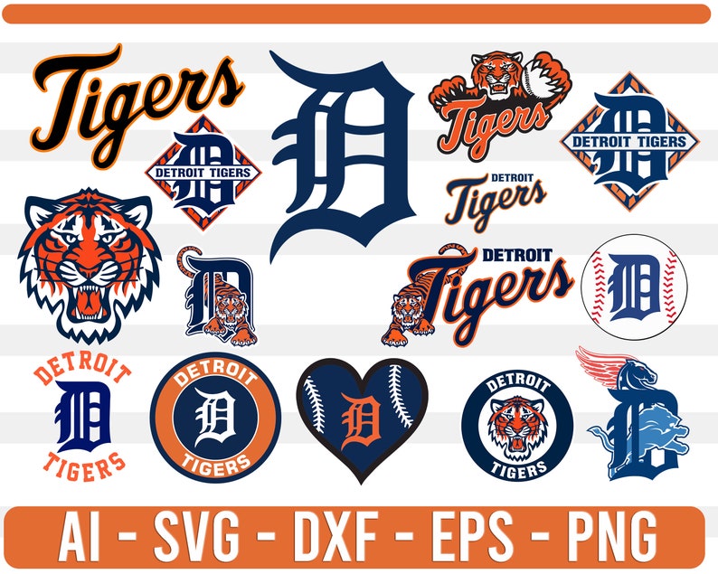 Detroit Tigers SVG MLB sports Logo Baseball cut file for | Etsy