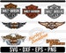 Harley Davidson SVG PNG eps dxf Motorcycle Motors Logo Vector File Racing Bundle 