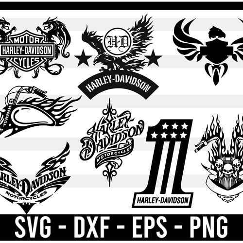 Harley Davidson Svg Png Eps Dxf Motorcycle Motors Logo Vector Etsy Ireland