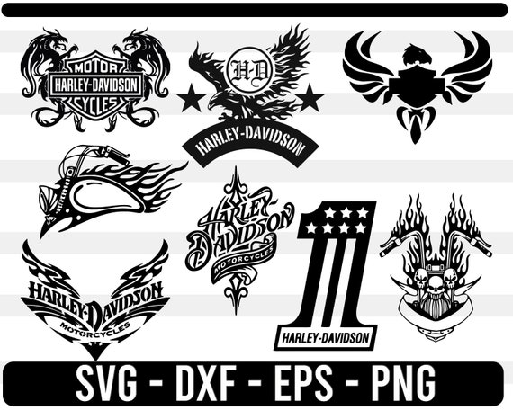 Download Harley Davidson Svg Png Eps Dxf Motorcycle Motors Logo Vector Etsy