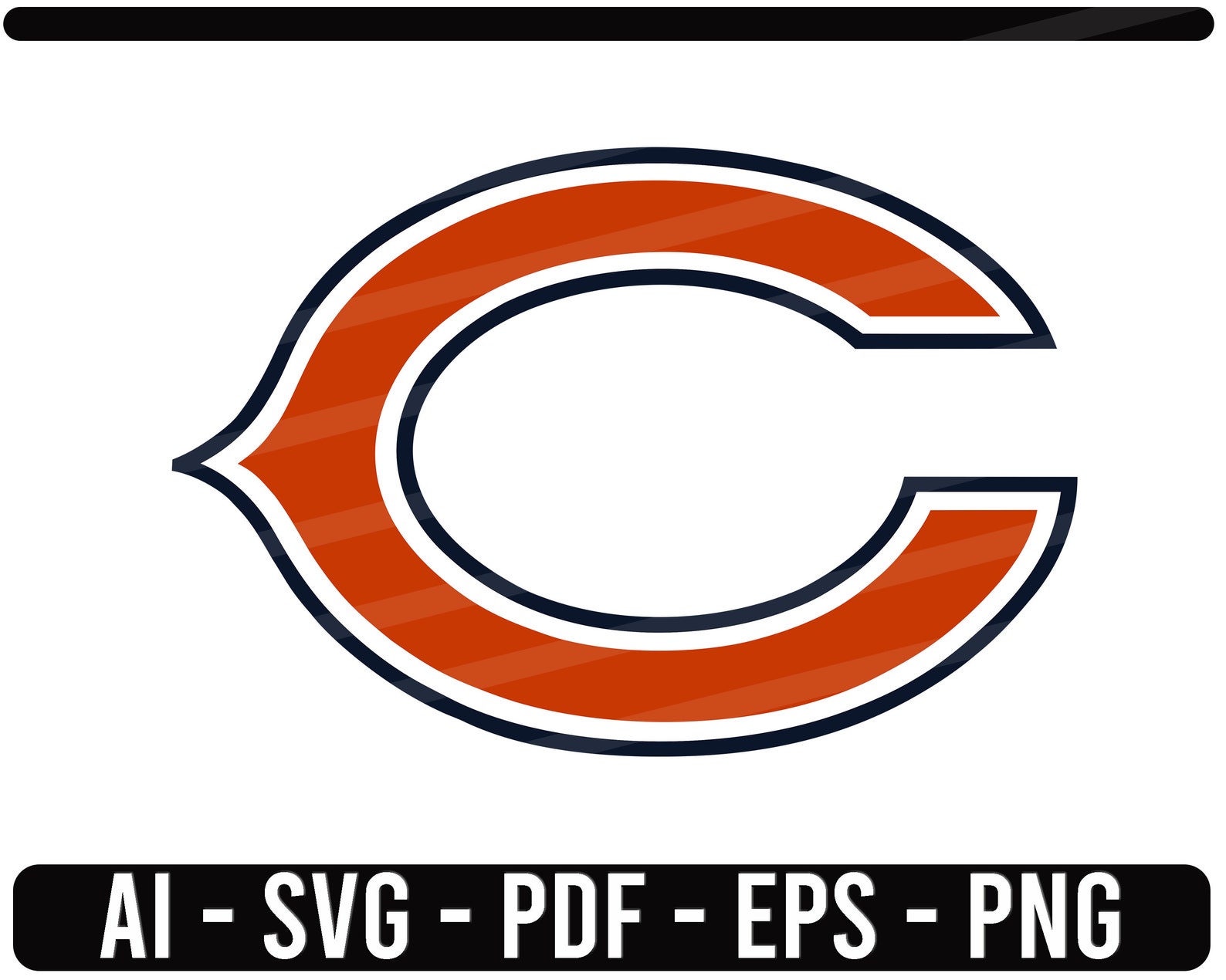 Chicago Bears SVG NFL sports Logo Football cut file for cricut | Etsy