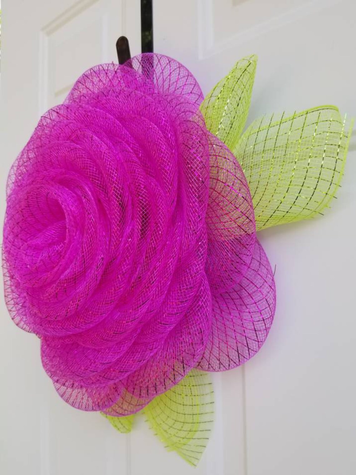 Deco mesh Rose wreath Summer wreath Summer decorations Etsy