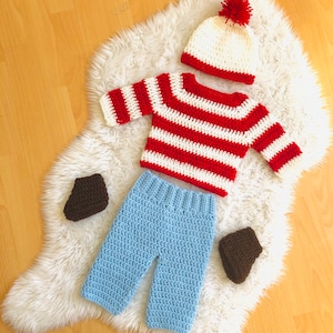 Where’s Waldo Costume! For newborn photo shoots