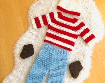 Where's Waldo? costume! For newborn photoshoots