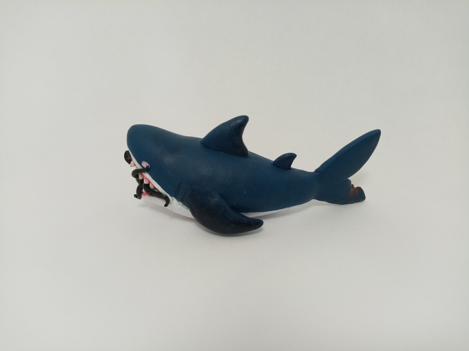 Polymer Clay Shark Figure Shark Polymer Clay Figure Polymer Etsy