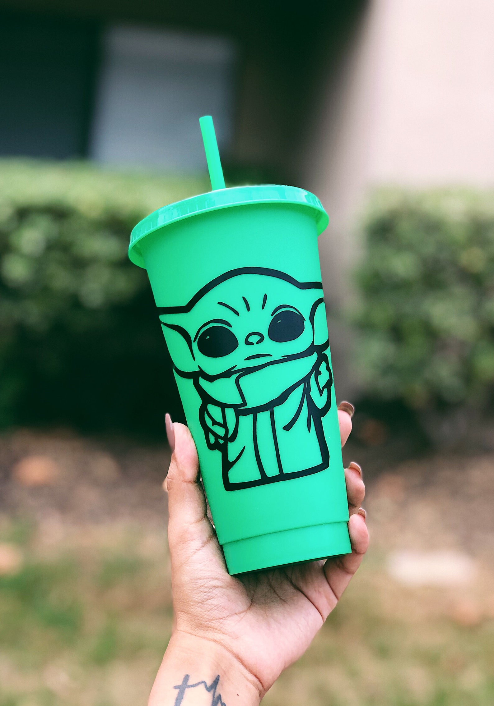 Baby Yoda Color Changing Cup Reusable Cup Star Wars Vinyl Etsy
