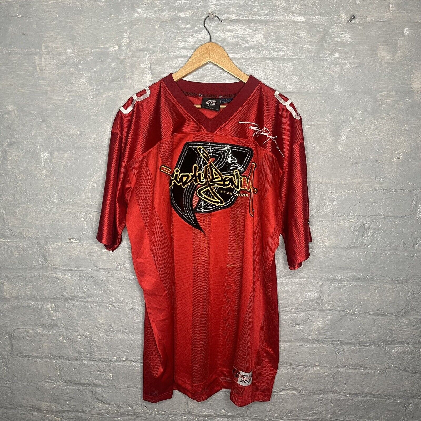Dirty Denim Ruff Ryders シャツ Vintage Ruff Ryders Dirty Denim T Shirt (Size L) NWT Hip Hop