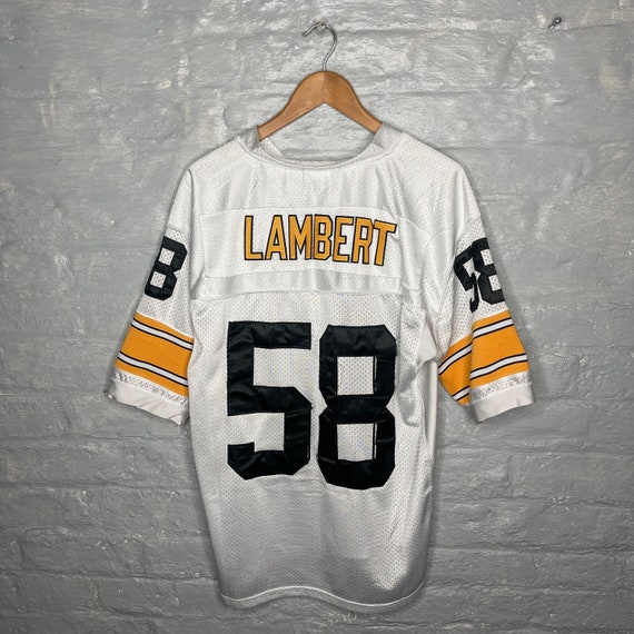 Vintage Pittsburgh Steelers Mitchell N Ness 58 Jack Lambert White Jersey Sz 50 Etsy UK