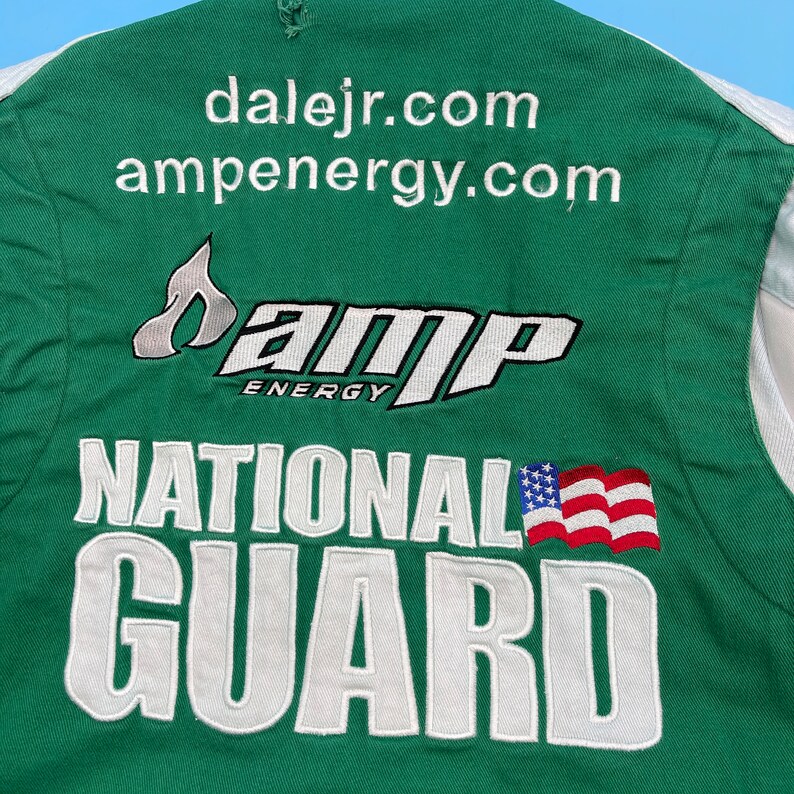 Vintage Adidas Dale Earnhardt Amp Energy Nascar Track Racing Jacket