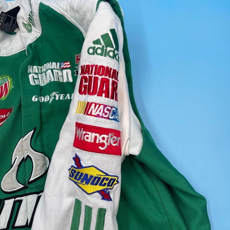 Vintage Adidas Dale Earnhardt Amp Energy Nascar Track Racing Jacket