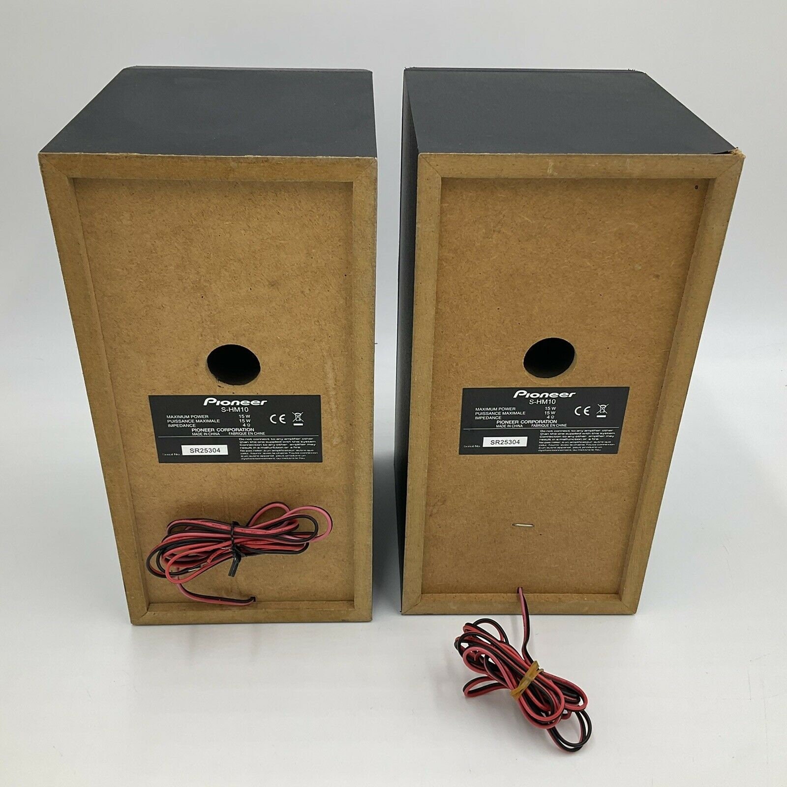 PIONEER SHM10 Bookshelf 15W Speakers Pair WORKING Etsy