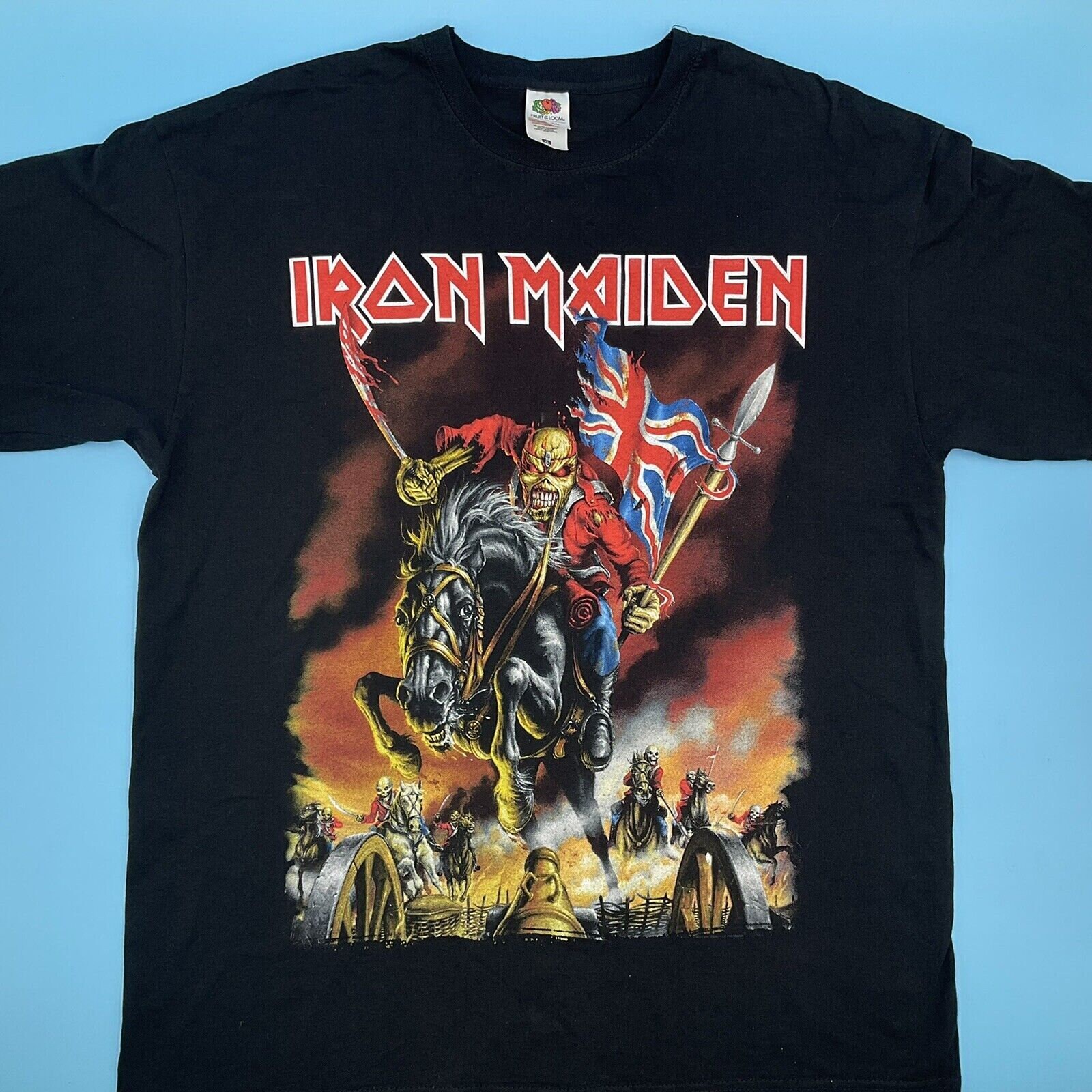 IRON MAIDEN England Tour 2014 Vintage Black T-shirt Fruit of - Etsy