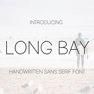 Long bay - police sans empattement, police manuscrite, police moderne, police cricut, police de marque, police de logo, police minimaliste, police de procréation