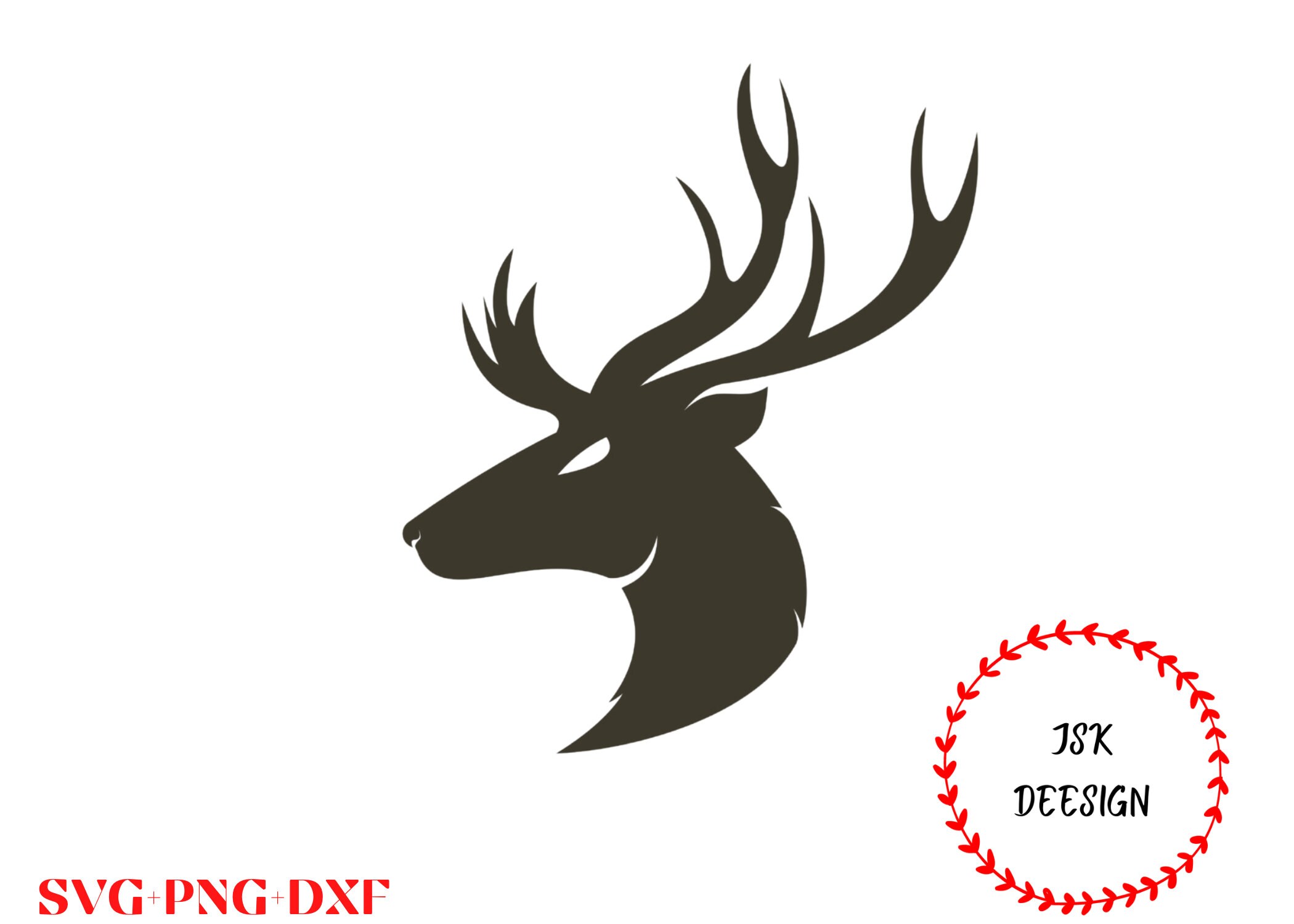 Hirsch SVG-Datei / Hirsch Kopf SVG / Hirsch Clipart / Hirsch | Etsy Schweiz