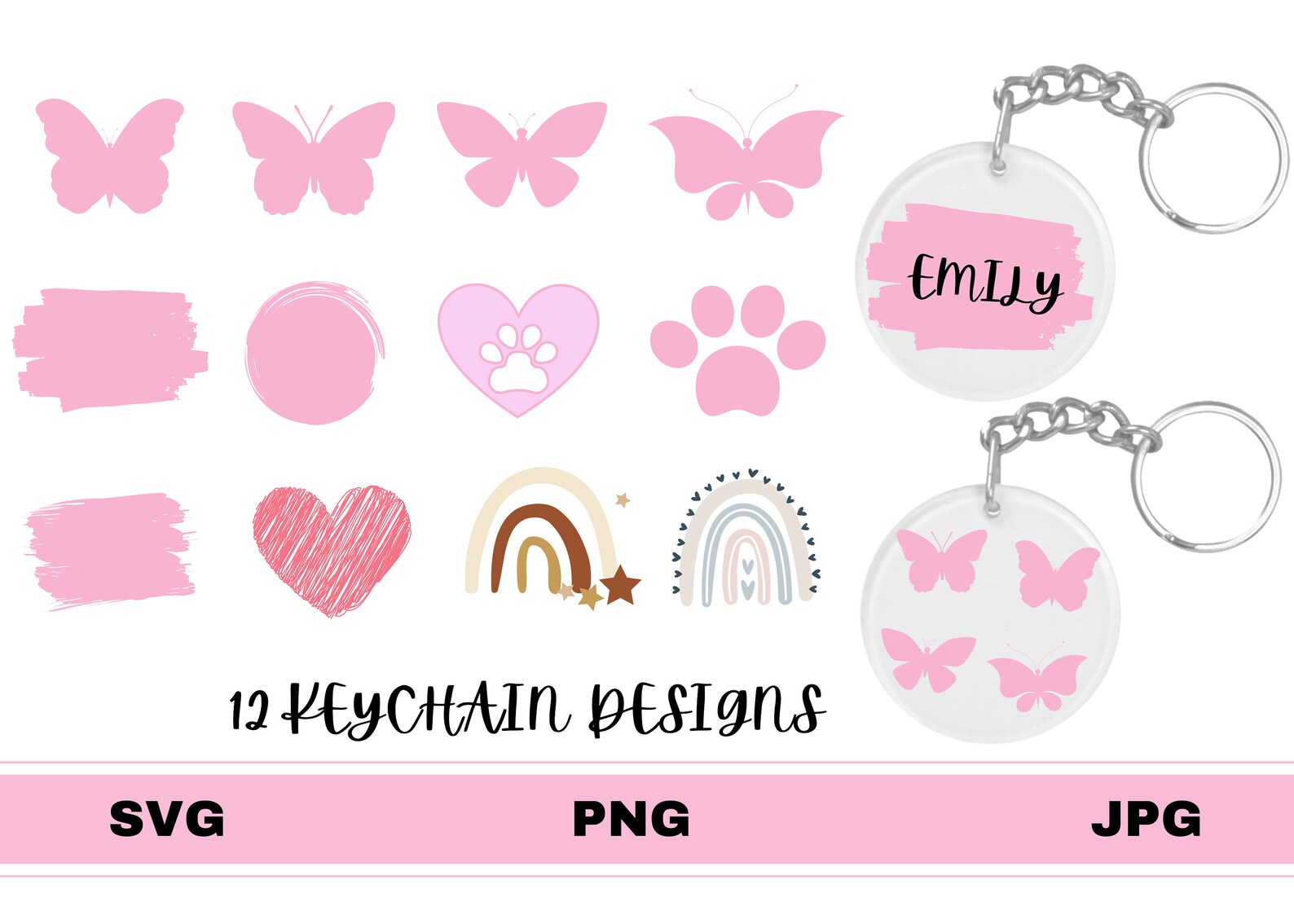 Download Keychain svg bundle svg bundles Acrylic Keychain Svg | Etsy