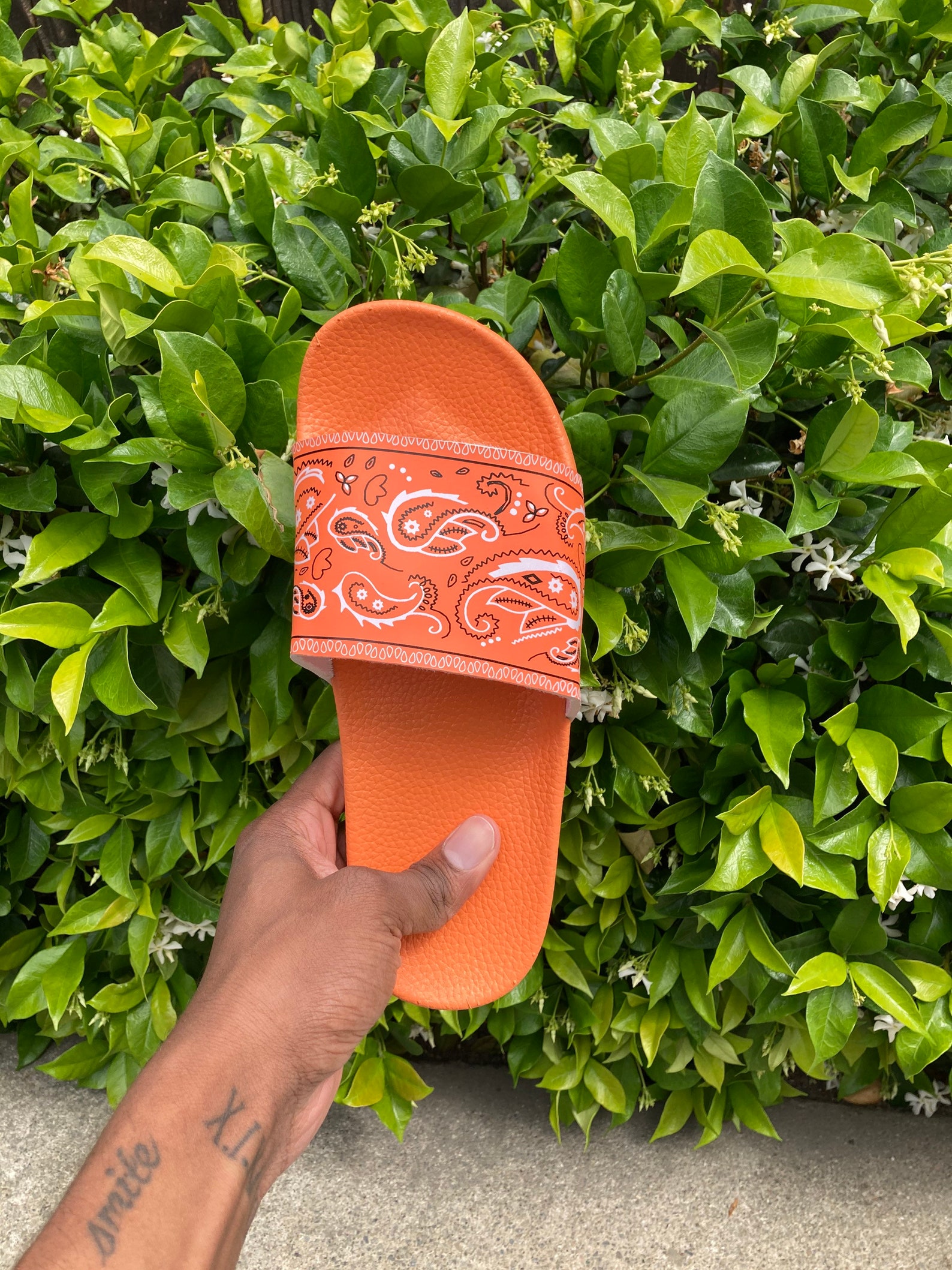 Bandana Slides Bandana Slides for Women Paisley Crip Etsy