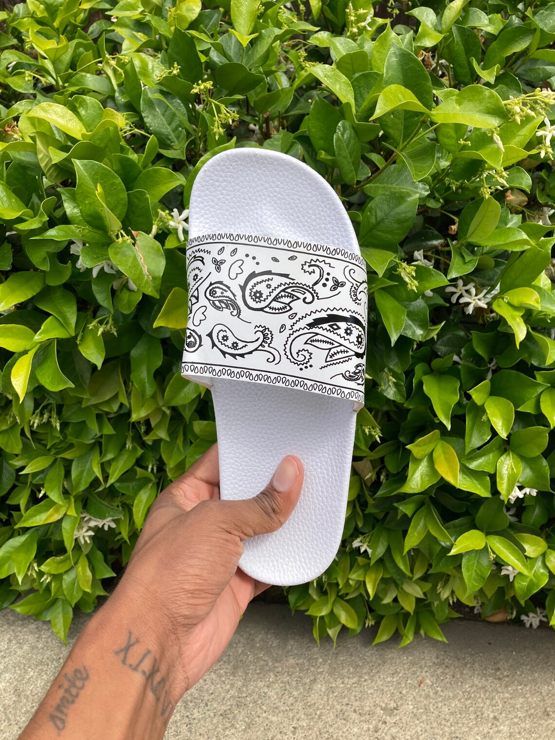 Bandana Slides Bandana Slides for Women Paisley Crip Etsy